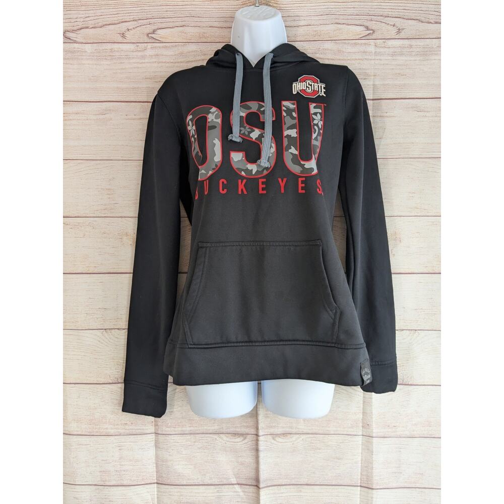 Scarlet And Gray Women’s M Black , Ohio State University Hoodie Buckeyes